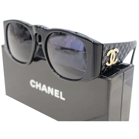 chanel black quilted sunglasses|Chanel sunglasses vintage.